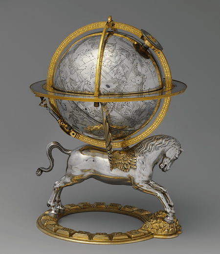 globo celeste del siglo XVI