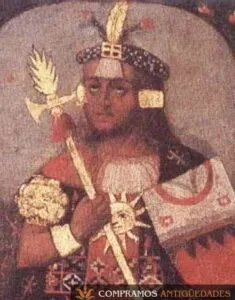 Cuadros antiguos reyes incas pintados sobre cobre en Avilés