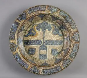 Plato de ceramica de reflejometélico antiguo siglo XV vender en Avilés